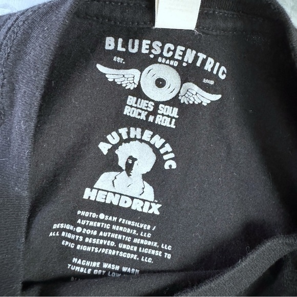 Jimi Hendrix Blues Centric Black Band Tee XL Cotton S/S Guitar - Picture 6 of 8